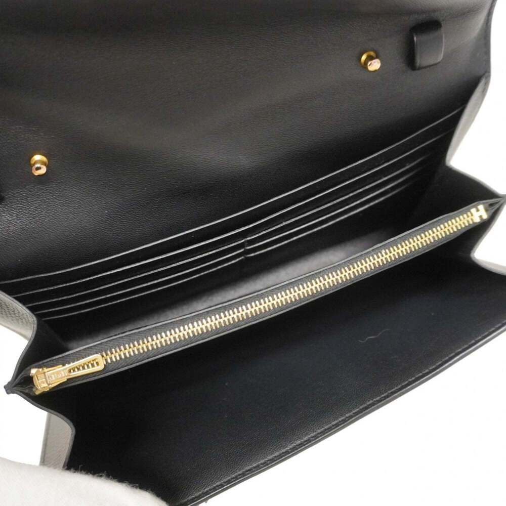 Hermes Constance Tougo Wallet/Shoulder Wallet, Veau Epsom Leather, Black/Pink... - Picture 4 of 8